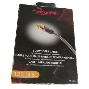 Rocketfish 12ft Subwoofer Audio Cable (RF-G1214)
